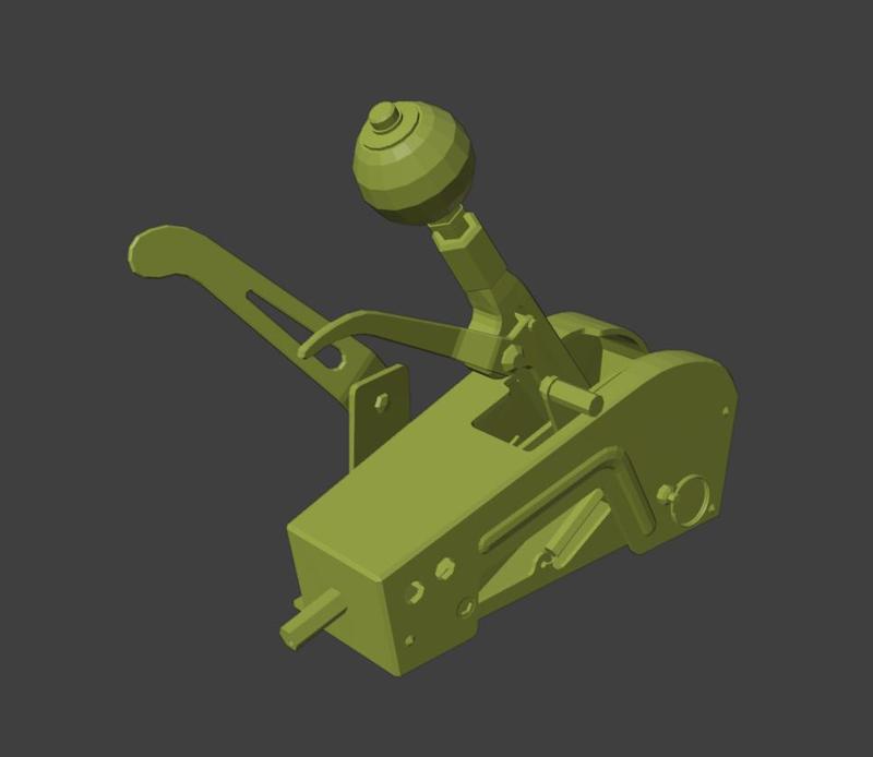 RC CAR GEAR Shifter 01 3D PRINT STL