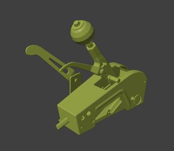 RC CAR GEAR Shifter 01 3D PRINT STL