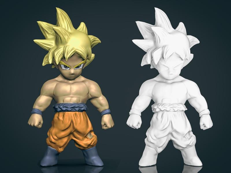 Son Goku Super Saiyan Dragon Ball 3D Printable
