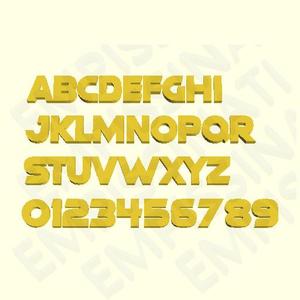 MODERN MACHINE - 3D LETTERS, NUMBERS AND SYMBOLS