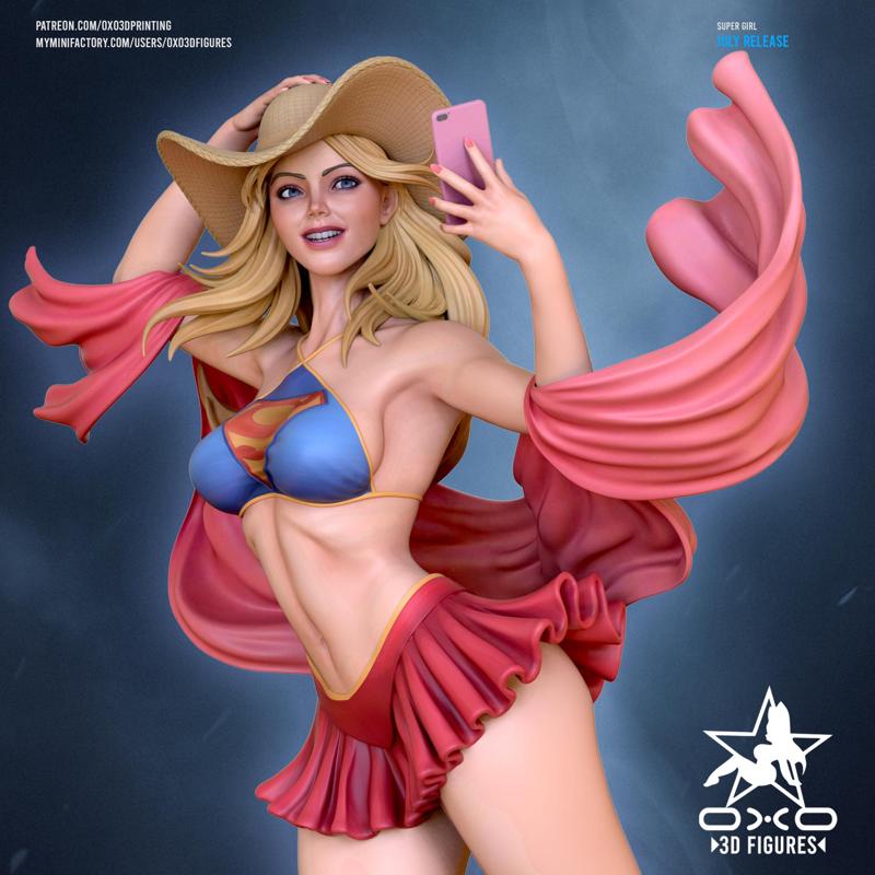Super Girl Tabletop Miniature Figure