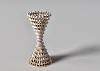 Edge Spiral Hour Glass