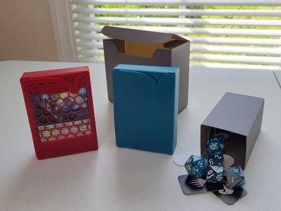 Thin Sheet Flatpack Deck Box + 2 Player Set Box