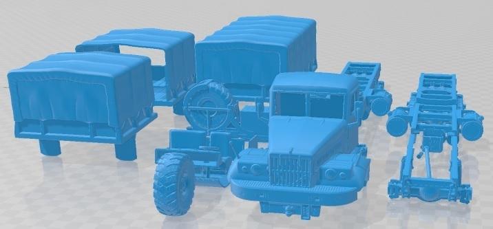 KRAZ 255 1981 Printable Truck