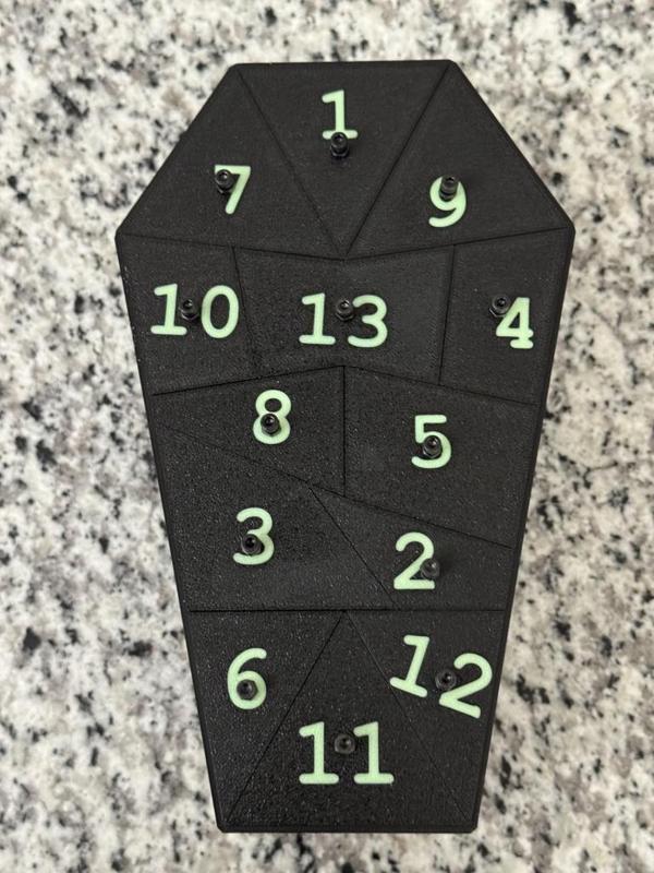 Halloween Coffin Countdown Calendar (13 Days)