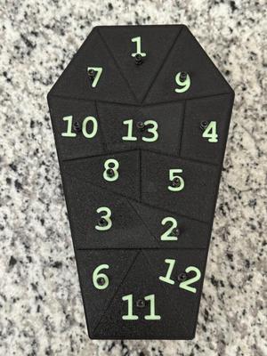 Halloween Coffin Countdown Calendar (13 Days)
