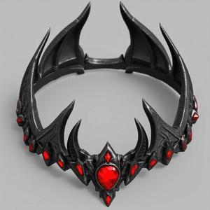 Dark Gem Crown – Gothic Fantasy Tiara Sculpture