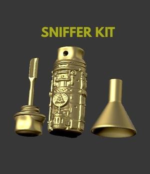 MINI SNIFFER CANISTER SNIFFER TANK INHALER - STEAMPUNK