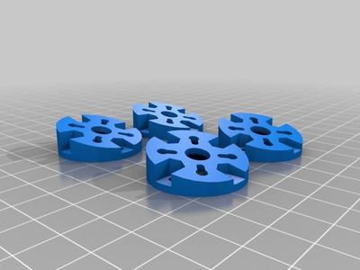 Angled Motor Mount 13° Blackout Mini-H Quad 5"