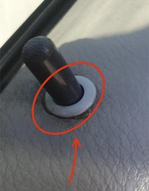 Volvo S60 door lock frame