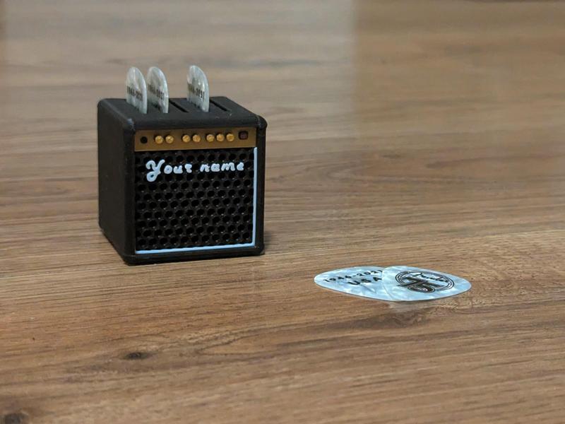 🔊 Customizable Mini Amp Guitar Pick Holder | Marshall Inspired 🔊