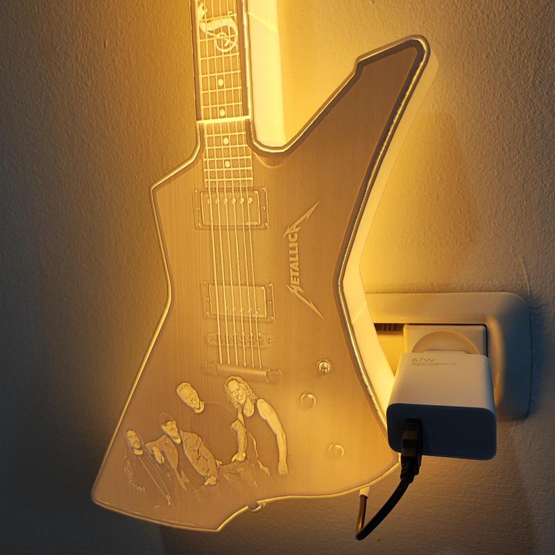 Metallica James Hetfield Guitar lithophane