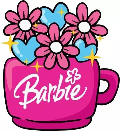 Cookie cutter barbie flowers design