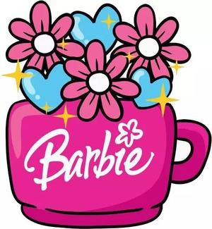 Cookie cutter barbie flowers design