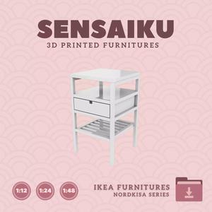 NORDKISA Nightstand for Miniature Dollhouse IKEA 3D Print