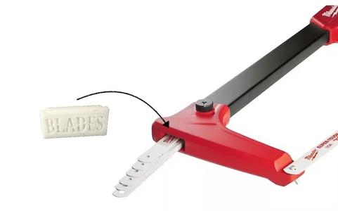 Hacksaw blade storage cover