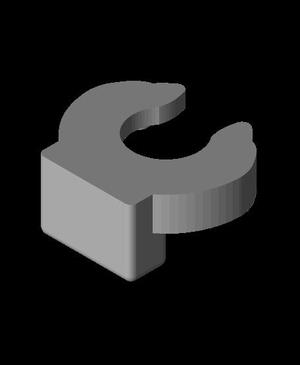 Pneumatic connector buckle.STL