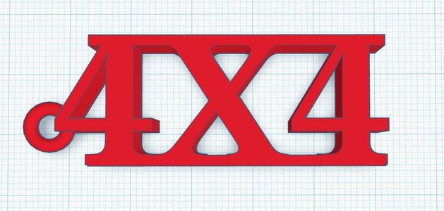 4x4 key chain.stl