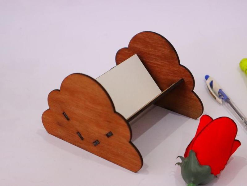 Laser Cut Desk Card Holder 3mm Vector