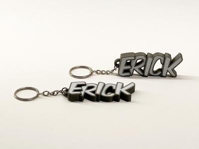 Beautiful keychain with the name Erick