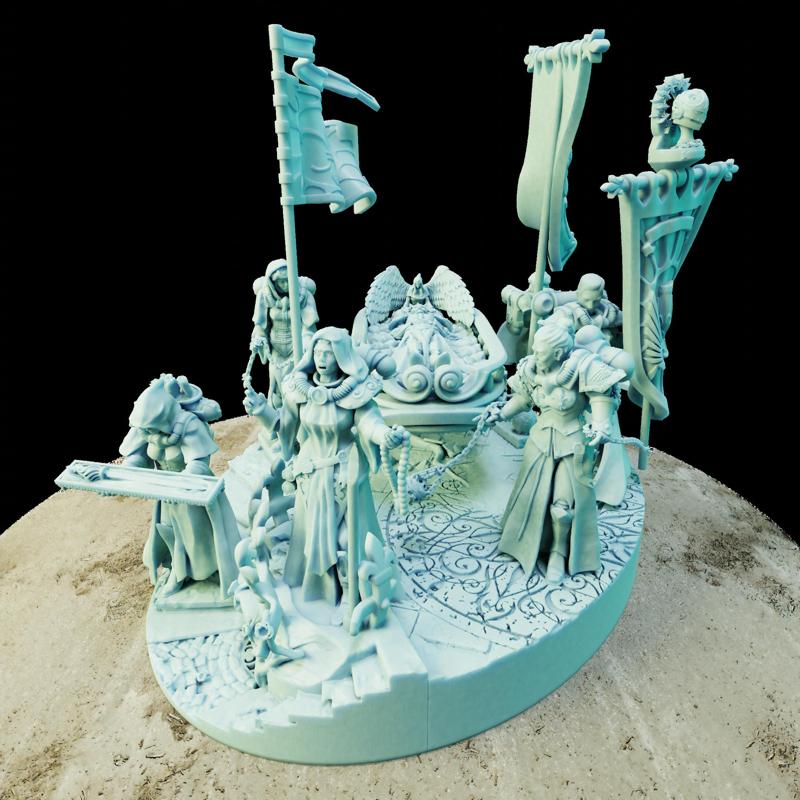 Triumph of the dead saint. (Pressuported)