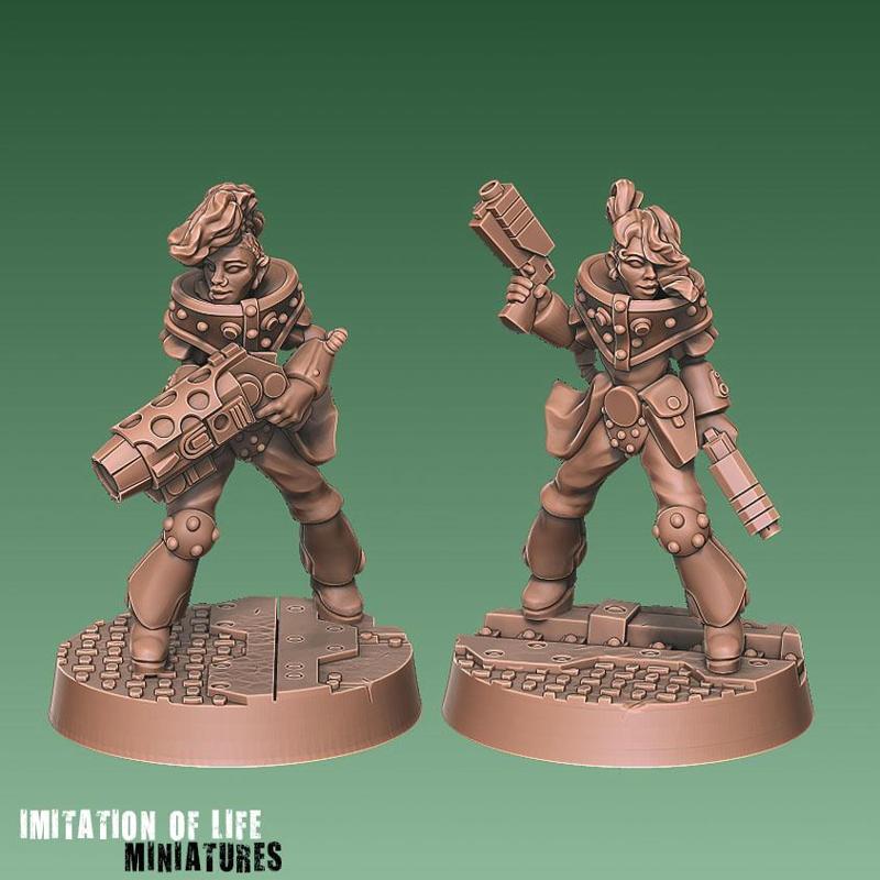 The Cortardo sisters, space pirate scouts