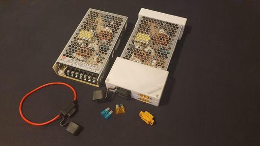 Meanwell RPS 100-5-C PSU Cover with XT60 and Fuses
