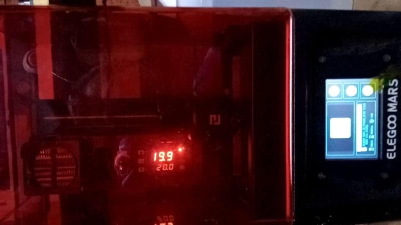 Elegoo Mars OG PTC 12v heater and thermostat case