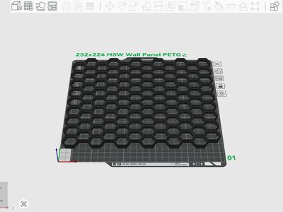 HSW honeycomb grid wall storage system