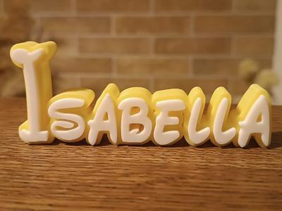 Isabella Disney Name Sign Decor Room child Birth