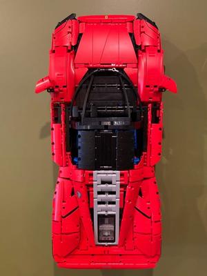 Lego Ferrari wall mount