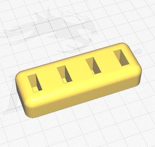 USB holder for wide USB sticks