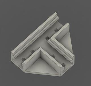 2020 Extrusion T-Joint   