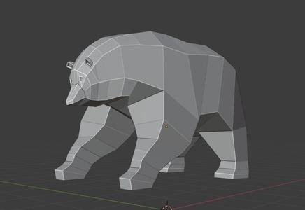 Bear Low Poly 