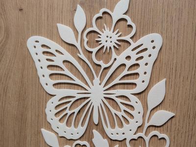 Butterfly with Flowers