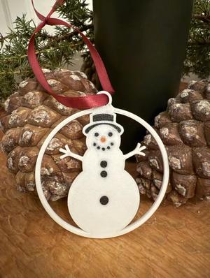 Snowman Christmas Ornament   