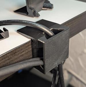Cable organizer for Ikea desk   
