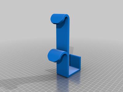 Double Coat Hanger for 2" Cubical Walls