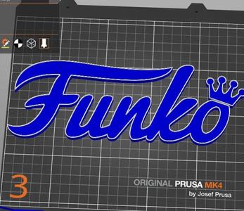 Letrero Funko Con Contorno NO AMS NO MMU3   