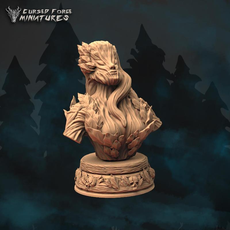 Forest protector dryad bust