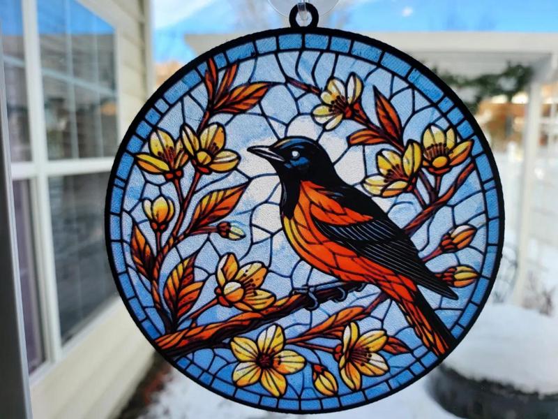 HueForge Stained-Glass Oriole   