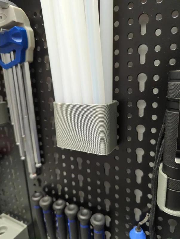 Pegboard 11mm Gluestick Holder   