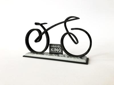 Gravel bicycle stand