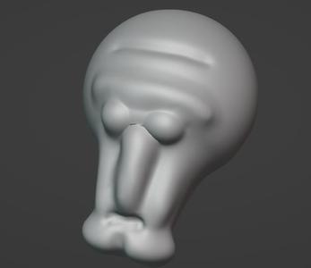 cabeza de calamardo hermoso