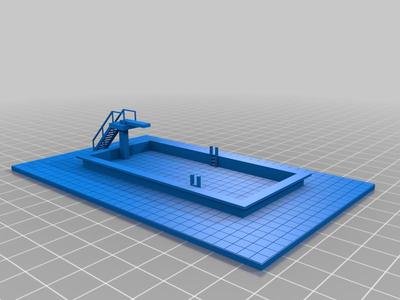 n scale outdoor swimmingpool