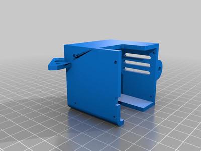 ender fan cover with stock dual fans and bl touch corner mount