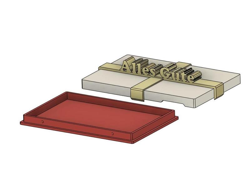 Gift Packaging Check Card - Best Wishes