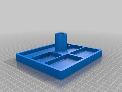 RC Car Maintenance Stand with Threaded Base