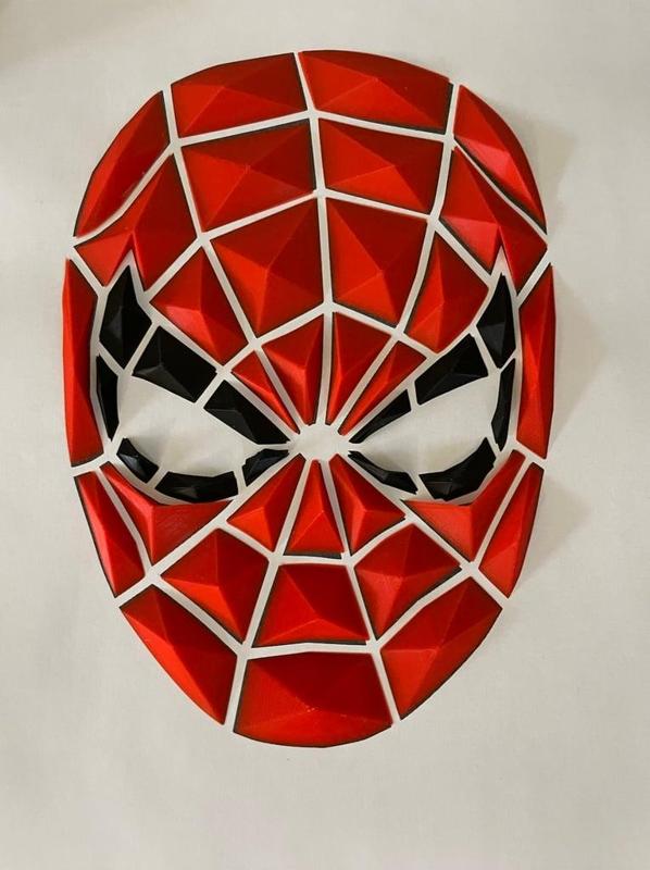 Spiderman wall art geometric