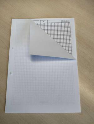 Block holder - save ink - generate chequered sheet